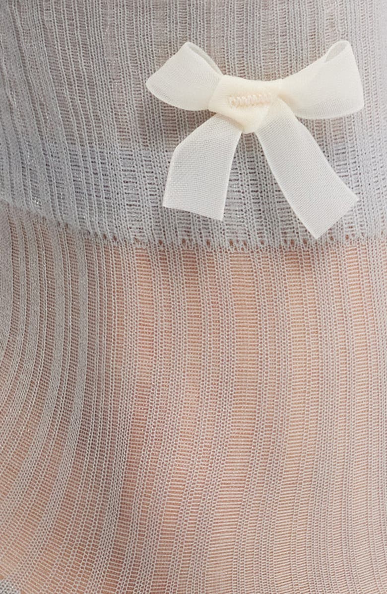 Casa Clara Mary Sheer Mesh Ankle Socks, Alternate, color, Grey