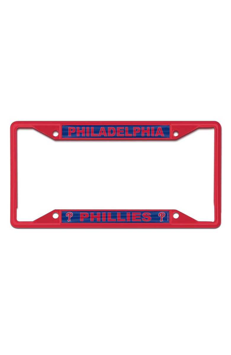 WINCRAFT Philadelphia Phillies Chrome Color License Plate Frame, Main, color, 