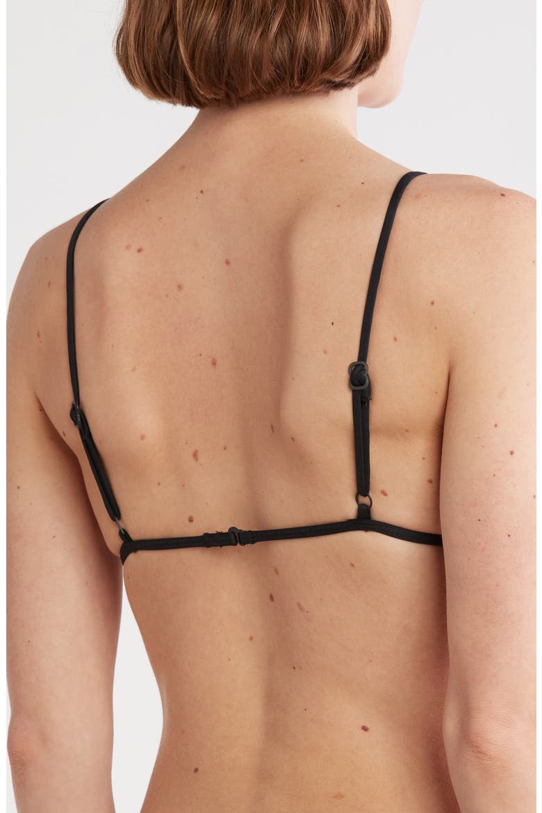 Vitals Triangle Bikini Top, Alternate, color, BLACK
