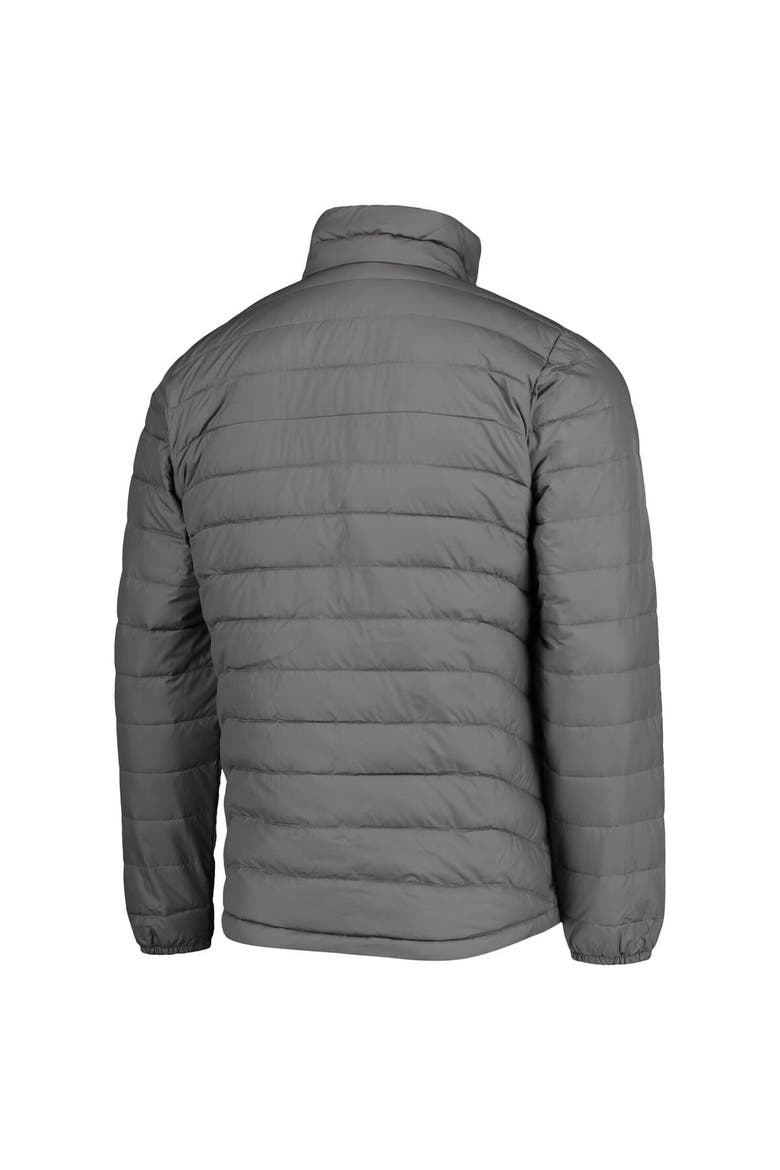 Men's Columbia Gray Oregon Ducks Powder Lite Omni-Heat Reflective Full-Zip Jacket, Alternate, color, Gray