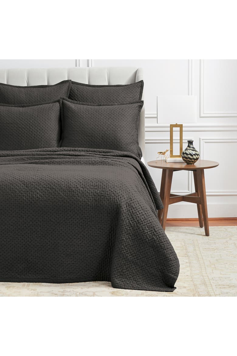 Mila Shale Coverlet Set, Main, color, Gray