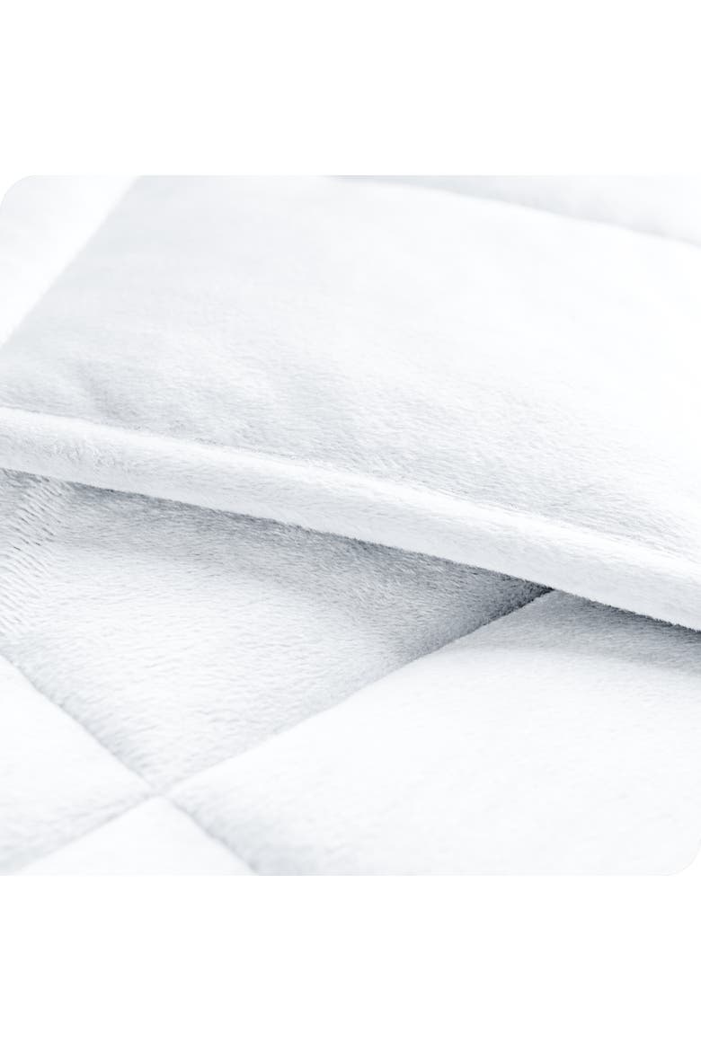 Minky Fleece Weighted Blanket, Alternate, color, White