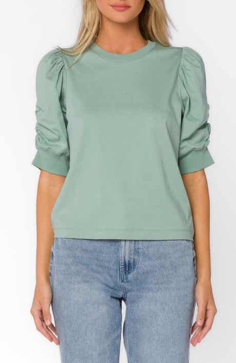 VELVET HEART Lawson Ruched Sleeve T-Shirt
