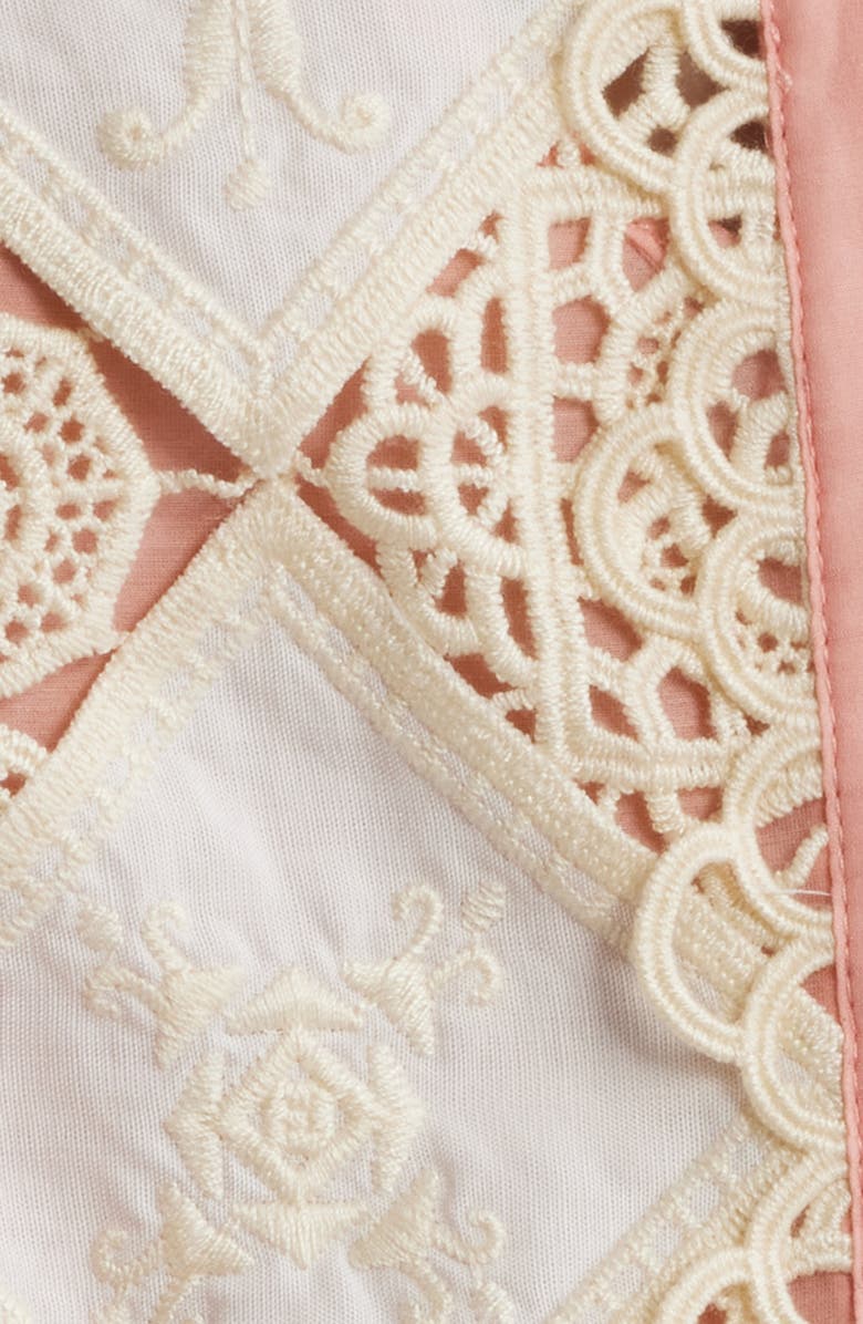 KOBI HALPERIN Novi Lace Cotton & Silk Top, Alternate, color, Quartz