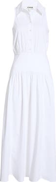STAUD Romy Sleeveless Maxi Shirtdress