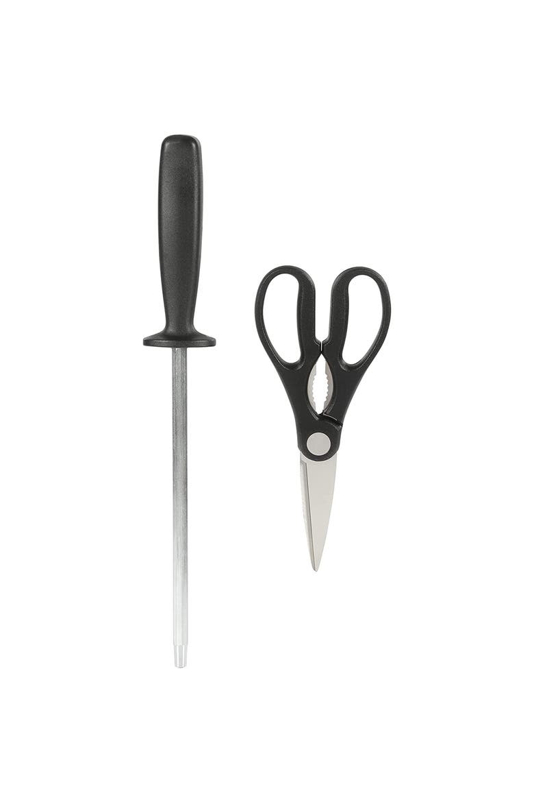 Langmore 15 Piece Stainless Steel Blade Cutlery Set, Alternate, color, Black