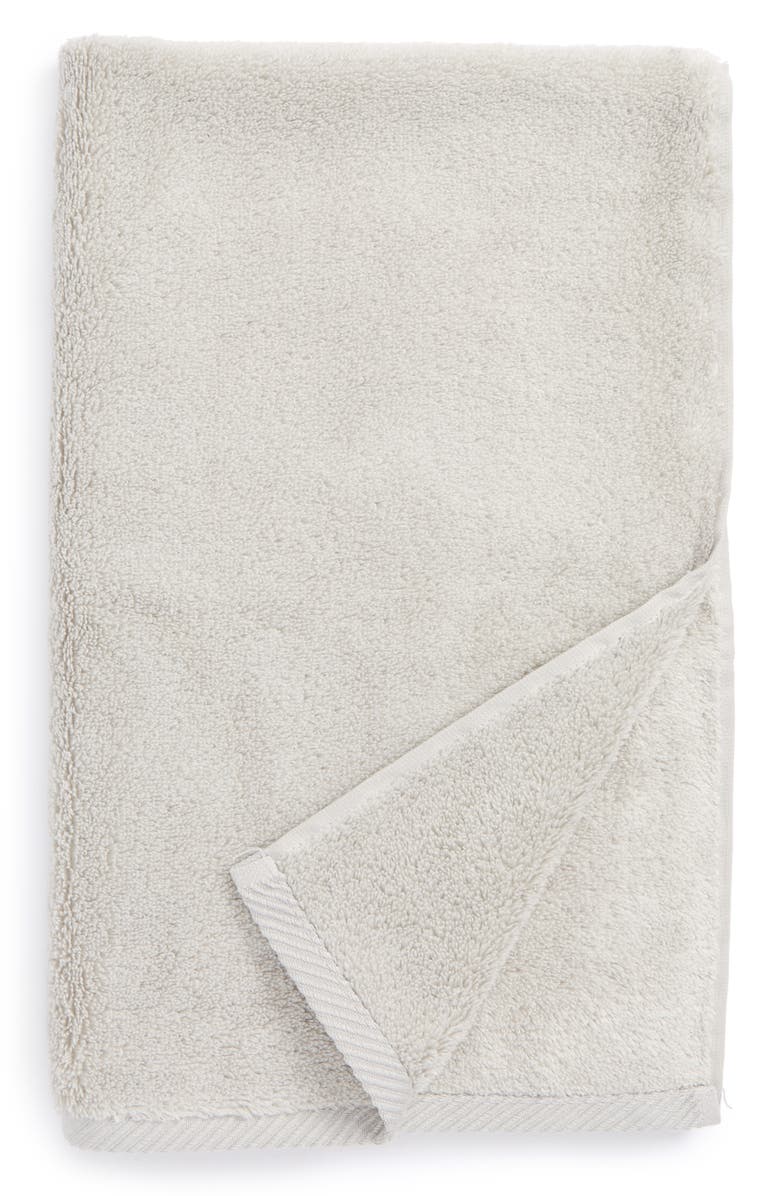 Matouk Milagro Hand Towel, Main, color, Sterling