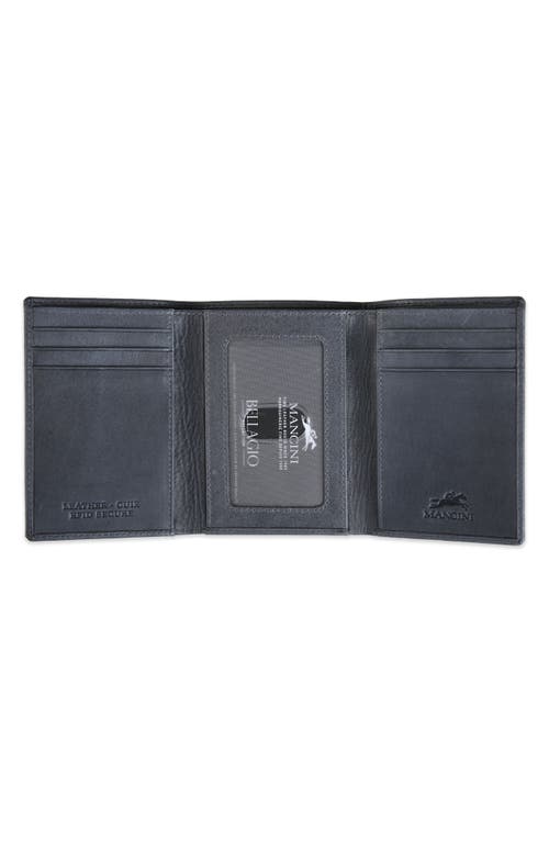 Mancini Rfid Trifold Wallet In Gray