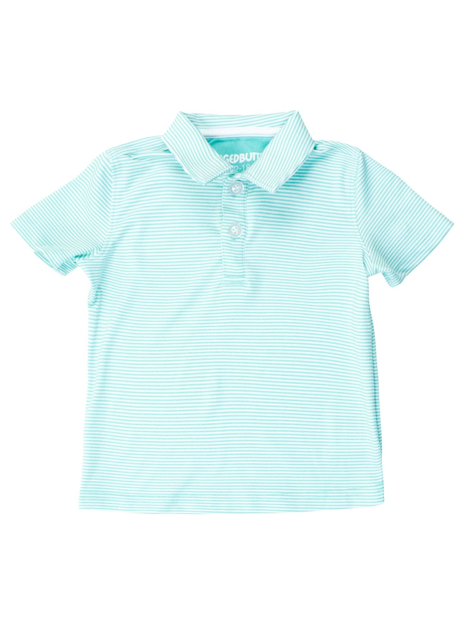 selected Marine Green Micro Stripe