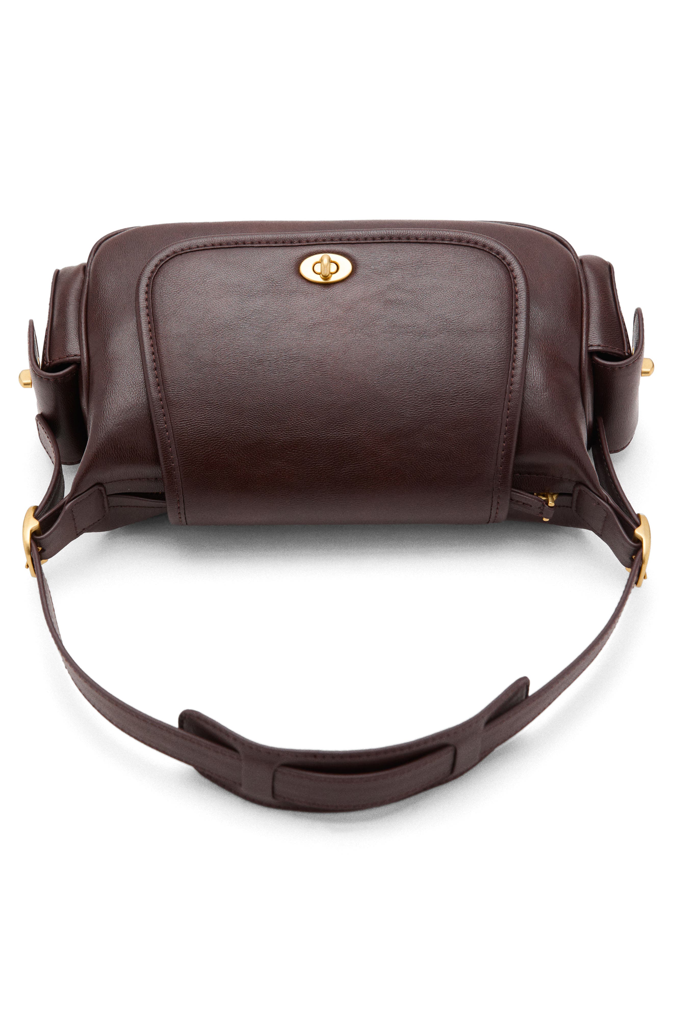 MANGO Faux Leather Shoulder Bag, Alternate, color, 