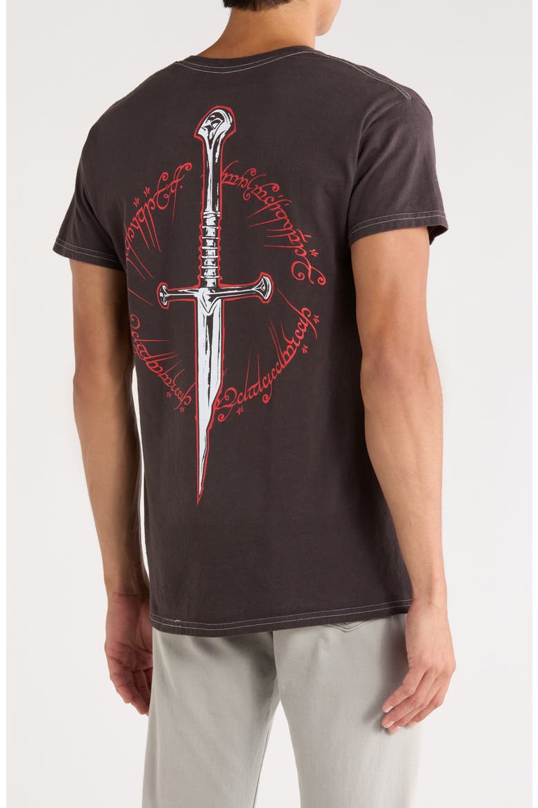 Lord of the Rings Fellowship Cotton Graphic T-Shirt, Alternate, color, PIGMENT DYE BLACK