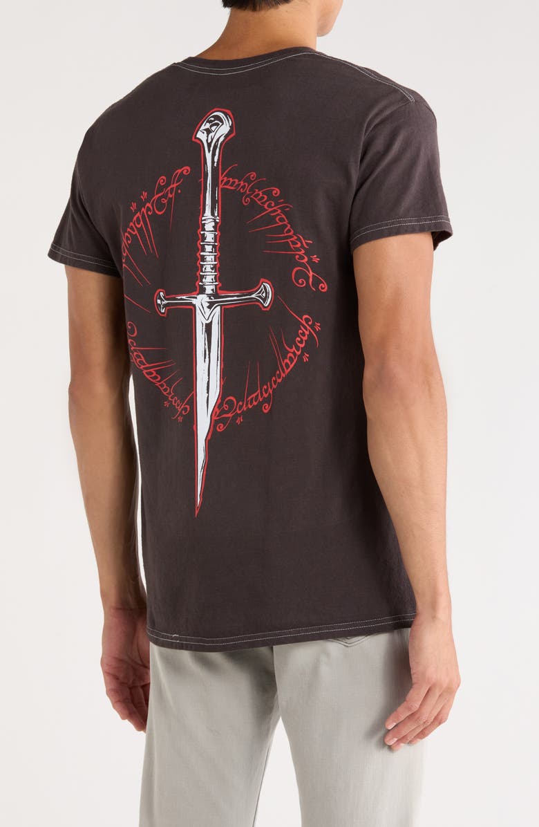 Ripple Junction Lord of the Rings Fellowship Cotton Graphic T-Shirt, Alternate, color, Pigment Dye Black