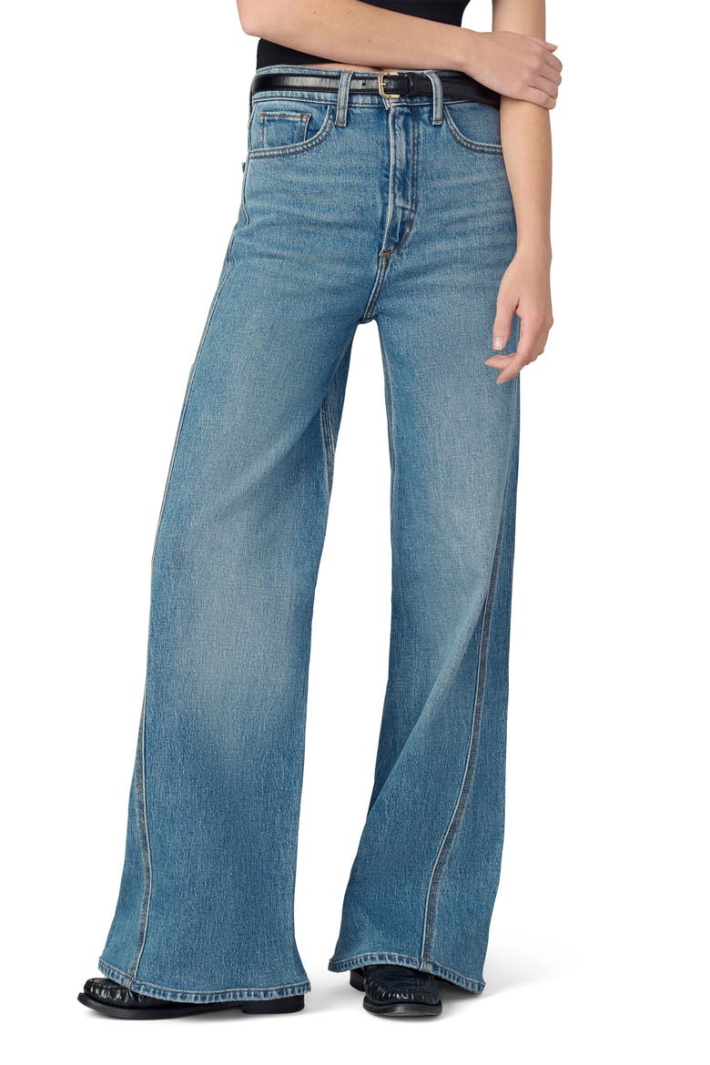 The Mia High Waist Twisted Wide Leg Jeans, Main, color, WONDEROUS