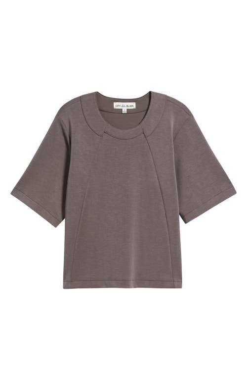 City Blues Elbow Sleeve Crewneck T-shirt In Gray