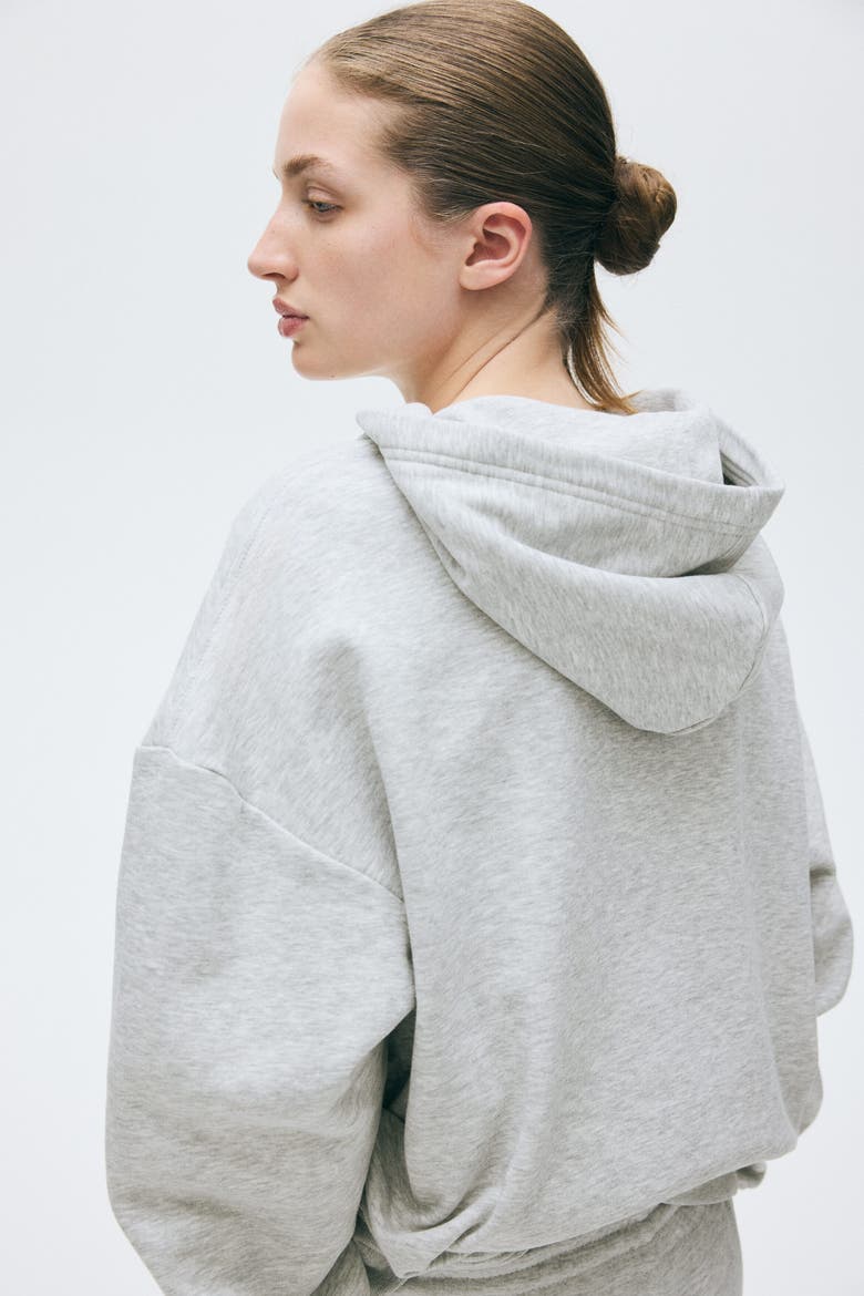 Hoodie, Alternate, color, Light grey marl