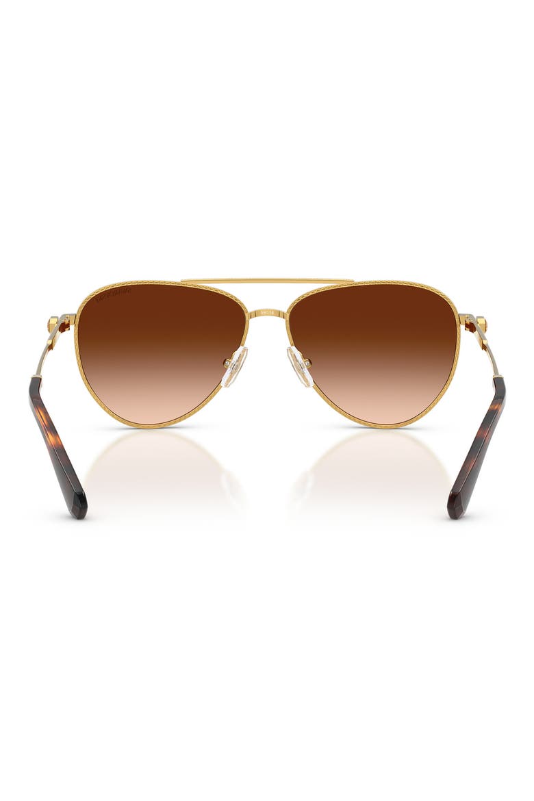 59mm Gradient Pilot Sunglasses, Alternate, color, GOLD / GRADIENT BROWN