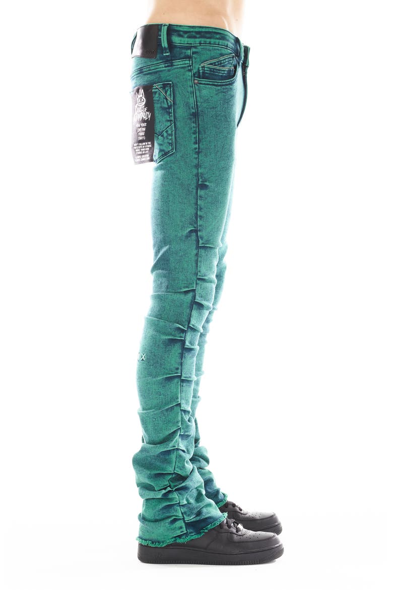 Hipster Nomad Stacked Bootcut Jeans, Alternate, color, EMERALD