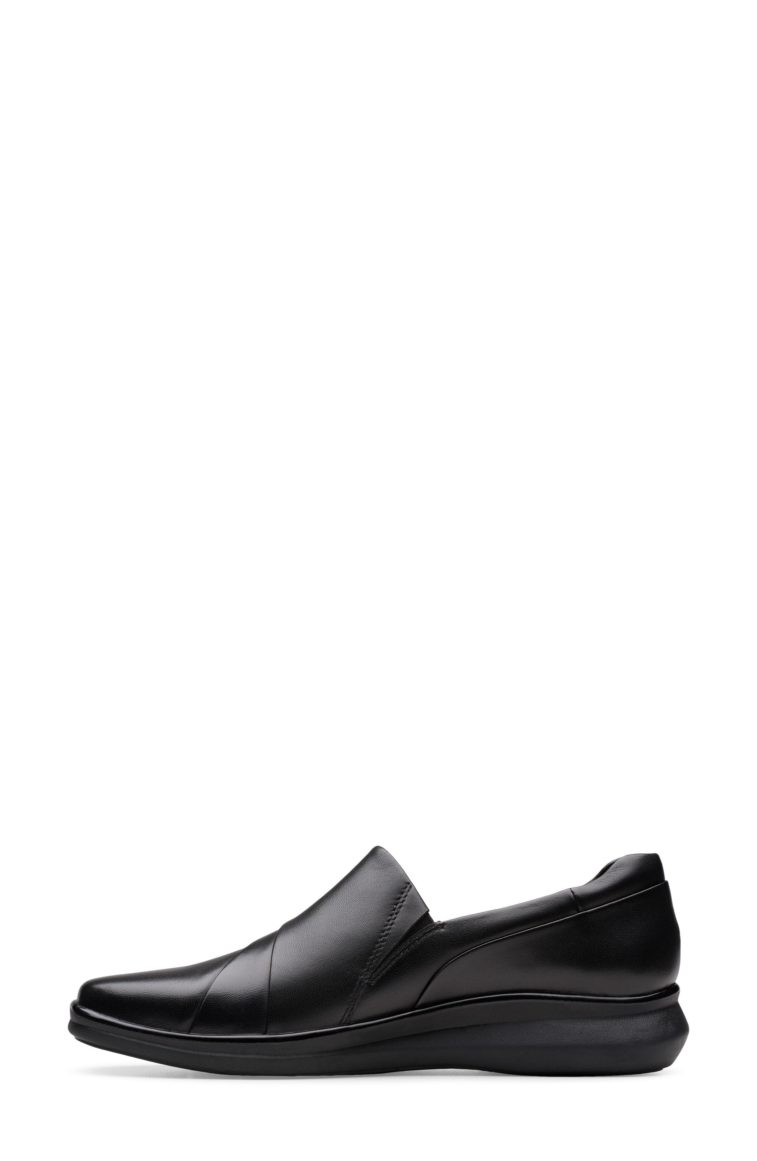 Lynell Slip On Loafer, Alternate, color, BLACK LEATHER