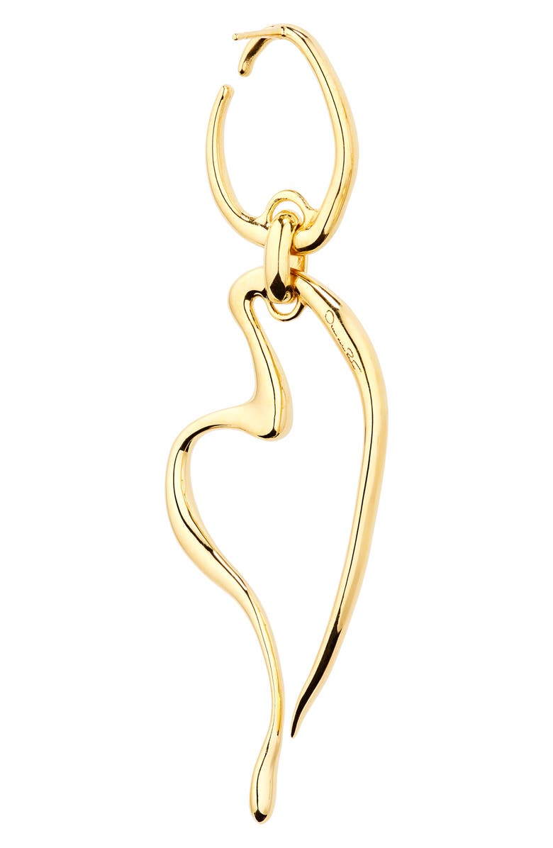 Oscar de la Renta O & Heart Drop Earrings, Alternate, color, 