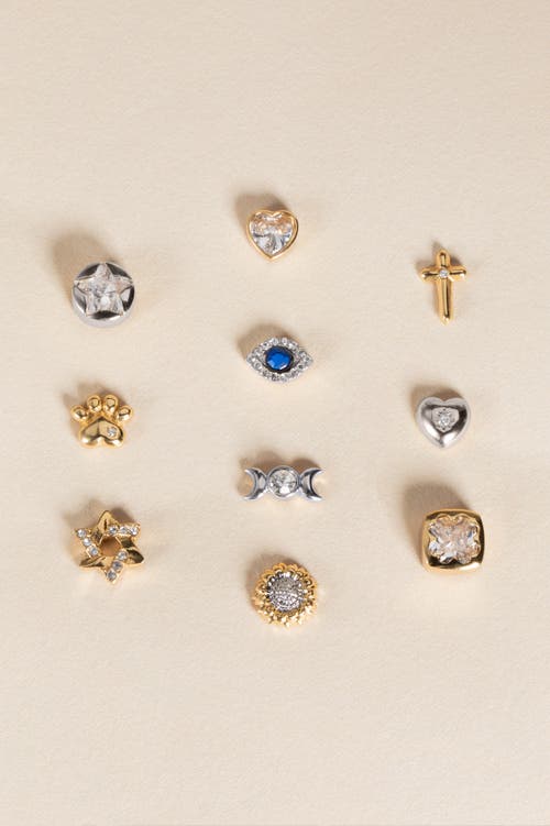 Alex And Ani Cross Mini Stud Earrings Earrings In Gold