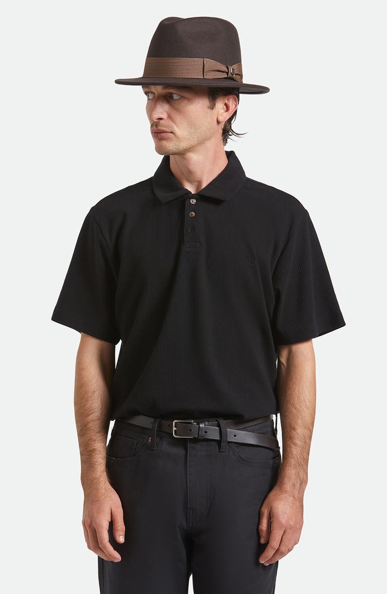 Brixton Roma Wool Felt Fedora, Alternate, color, Chocolate/ Bronze