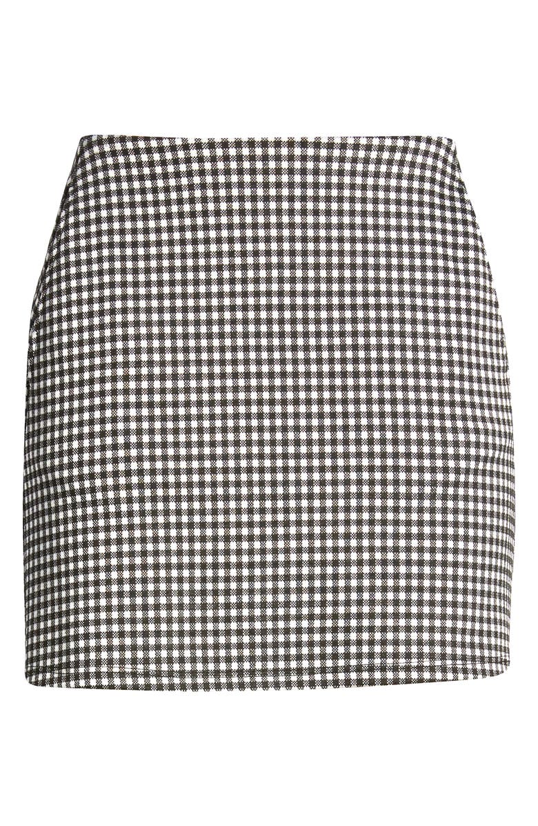 La La Land Creative Co Check Miniskirt, Alternate, color, 