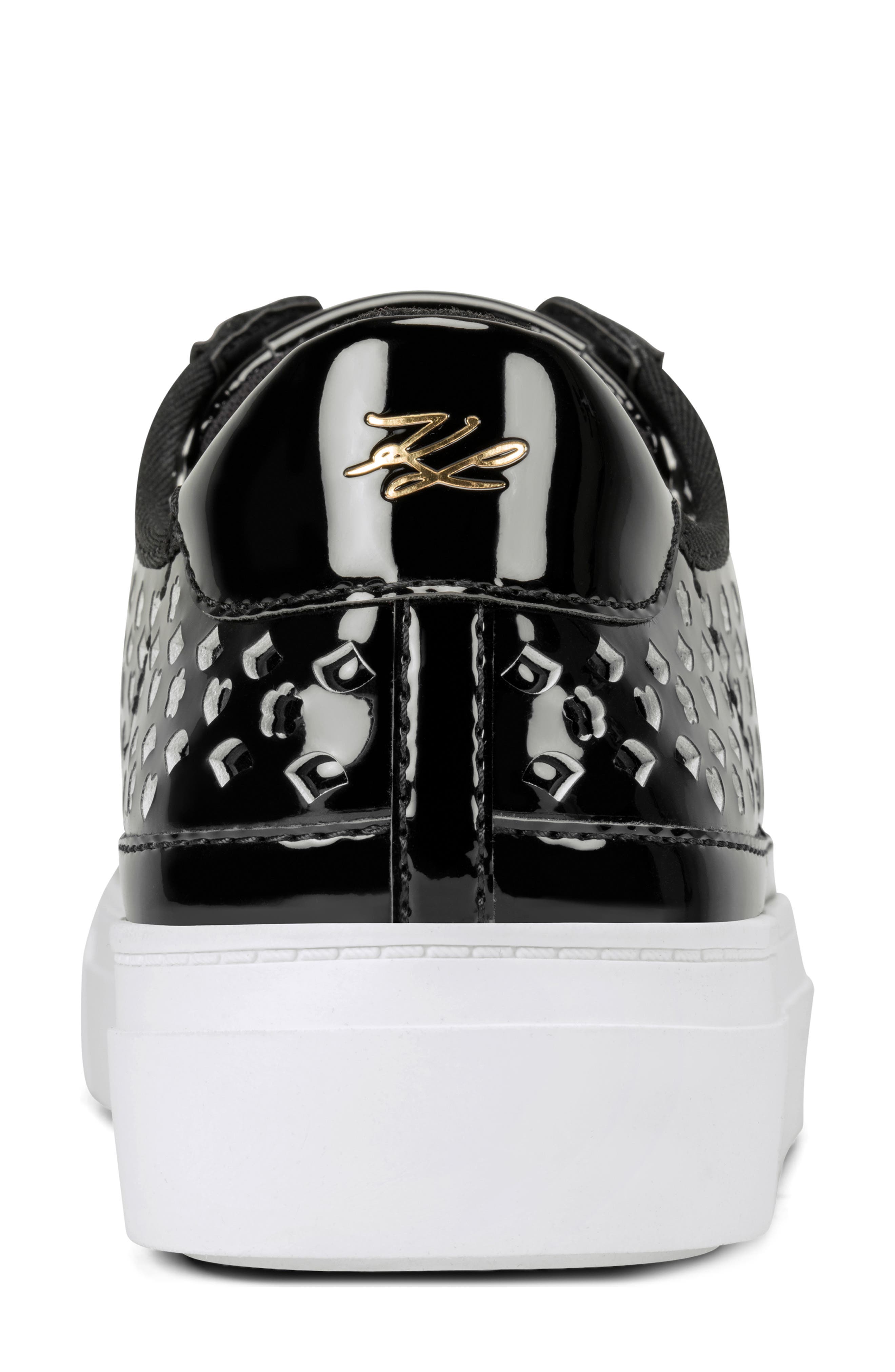 KARL LAGERFELD PARIS Caswell Platform Sneaker, Alternate, color, Black