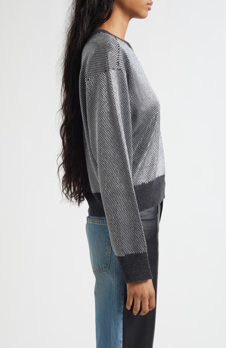 Haikure Hir Bead Embellished Virgin Wool Sweater, Alternate, color, Anthracite