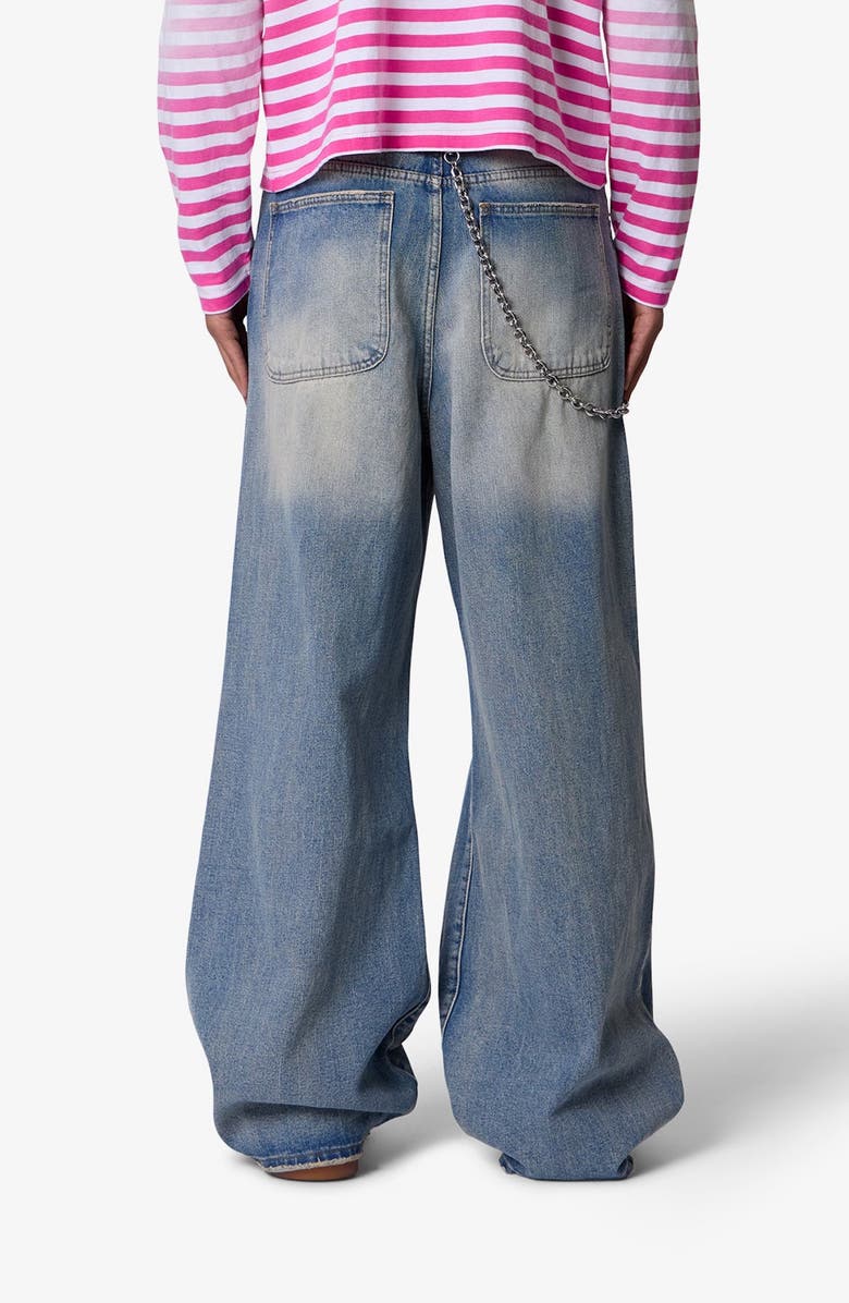 mnml Blowout Rave Ripped Jeans, Alternate, color, Vintage Blue