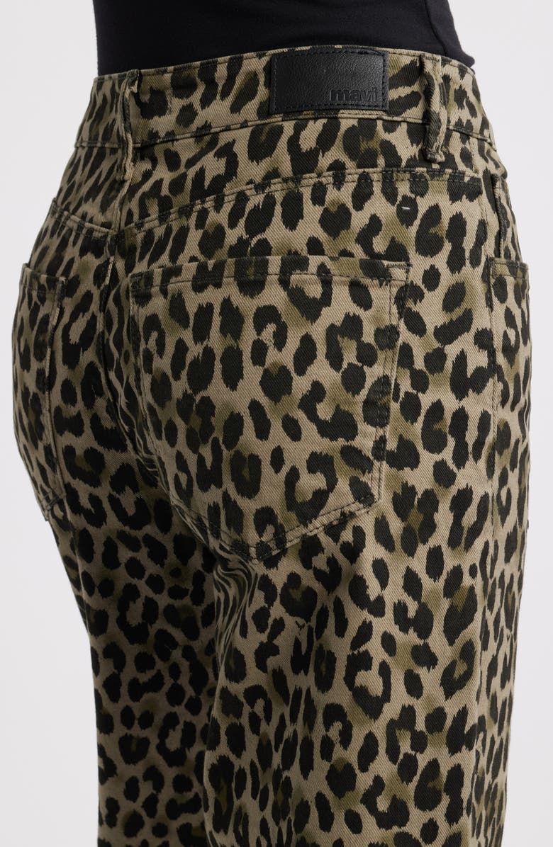 Mavi Jeans Sabrina Wide Leg Jeans, Alternate, color, Green Leo Denim