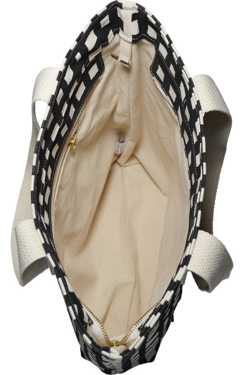 Dance Happy Grid Carry All Tote Bag, Alternate, color,