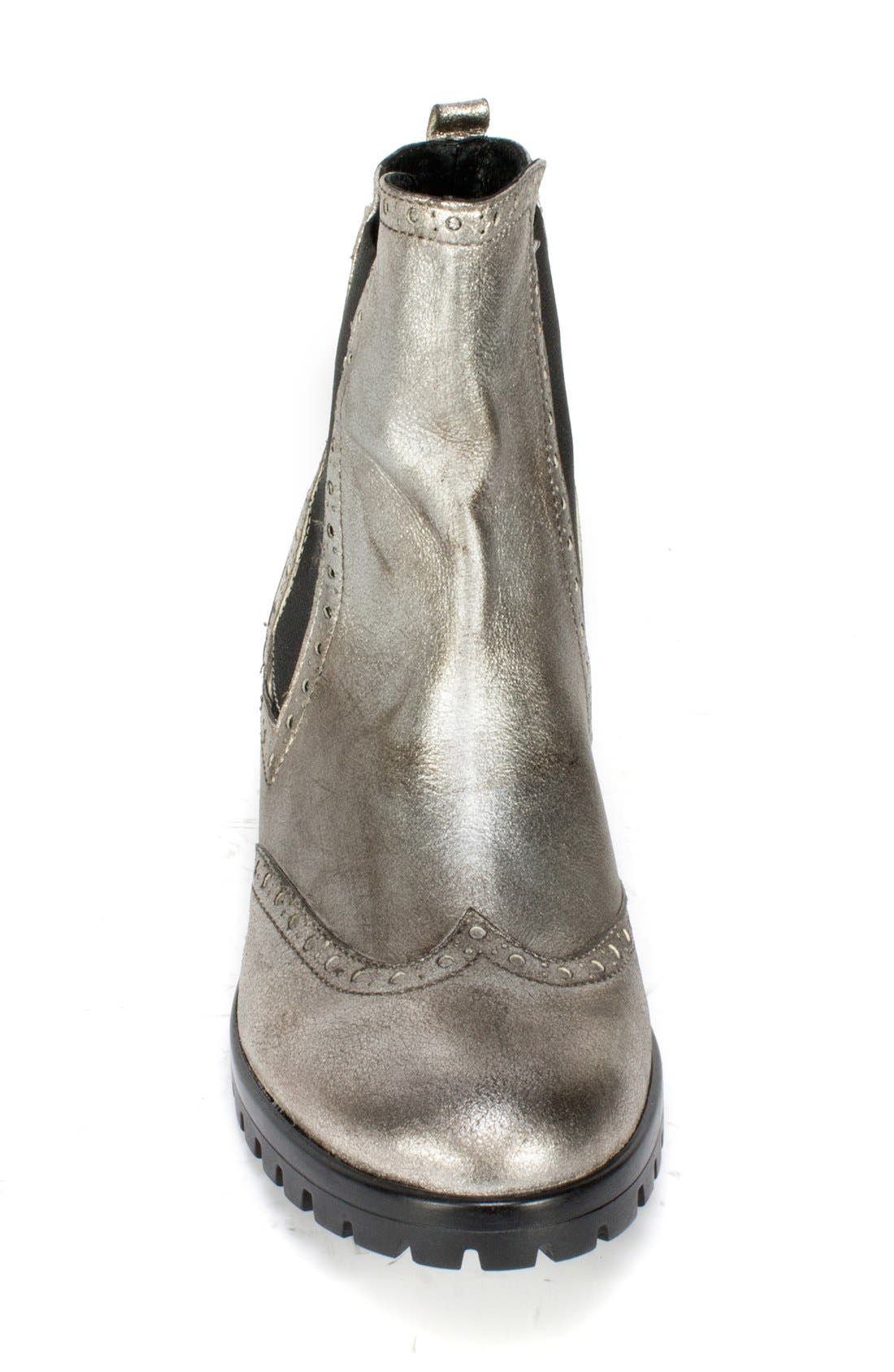 'Breanne' Chelsea Boot, Alternate, color, ANTIQUE SIVER LEATHER