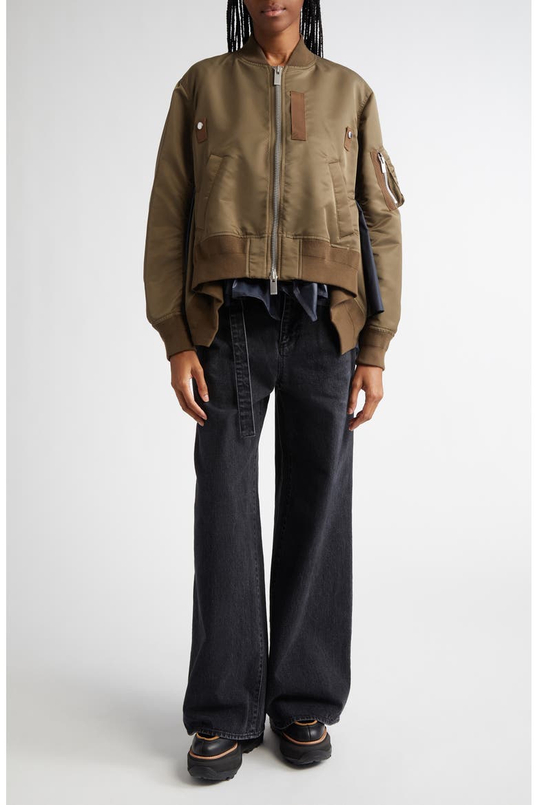 Belted Wide Leg Jeans, Alternate, color, BLACK 001