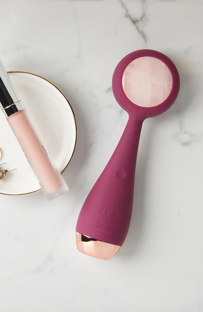 PMD Pro Clean Rose Quartz Facial Cleansing Device, Alternate, color, Berry