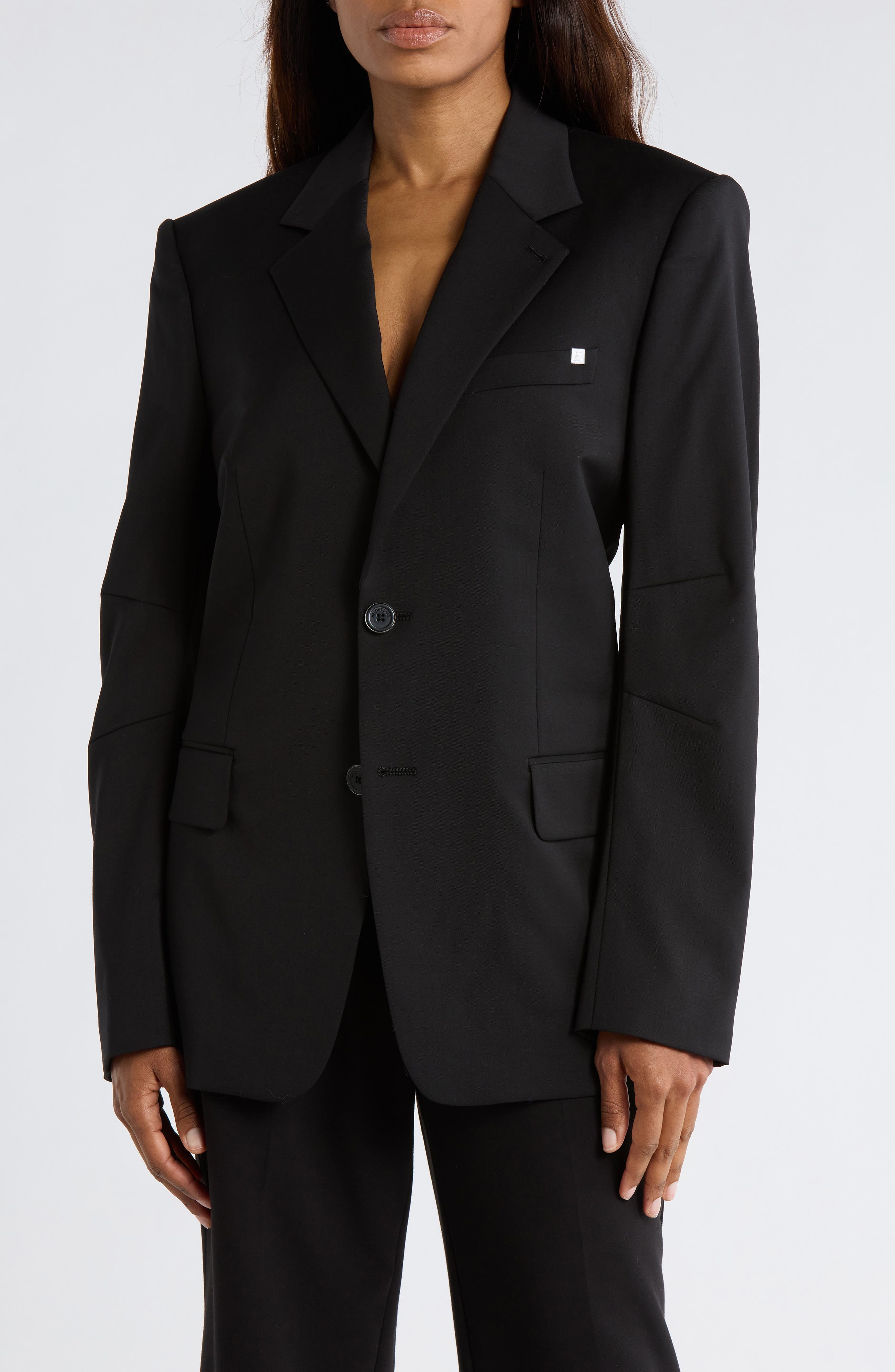 Helmut Lang Curve Classic Virgin Wool Blazer
