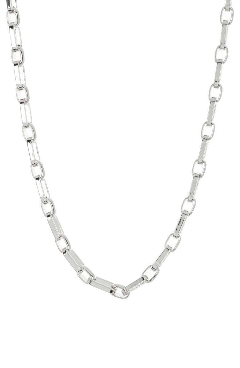 Sterling Forever Elara Chain Necklace, Main, color, Silver