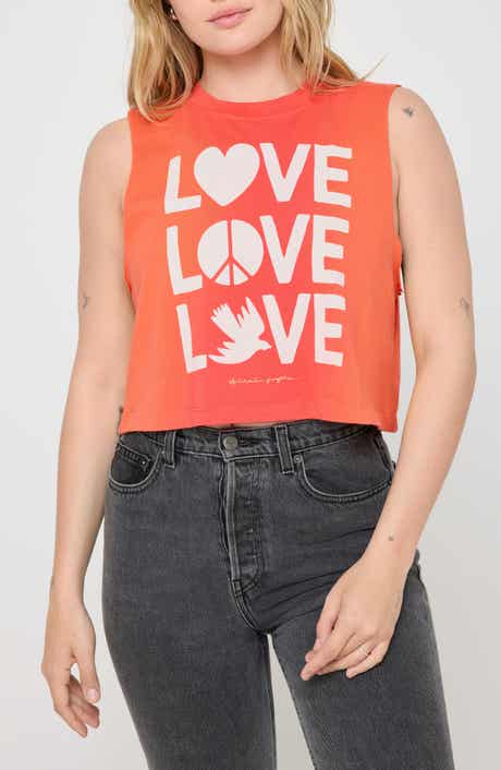 Spiritual Gangster Love Shine Callie Crop Graphic Tank