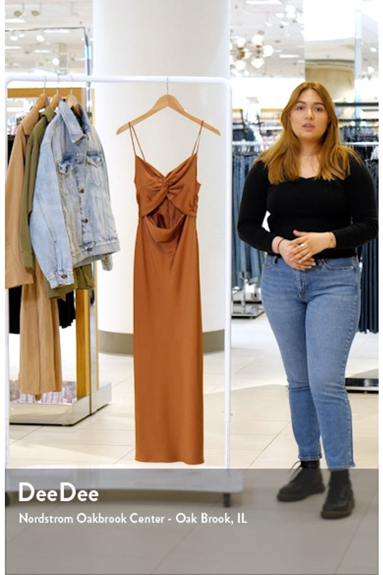 Cutout Twist Front Cocktail Dress video