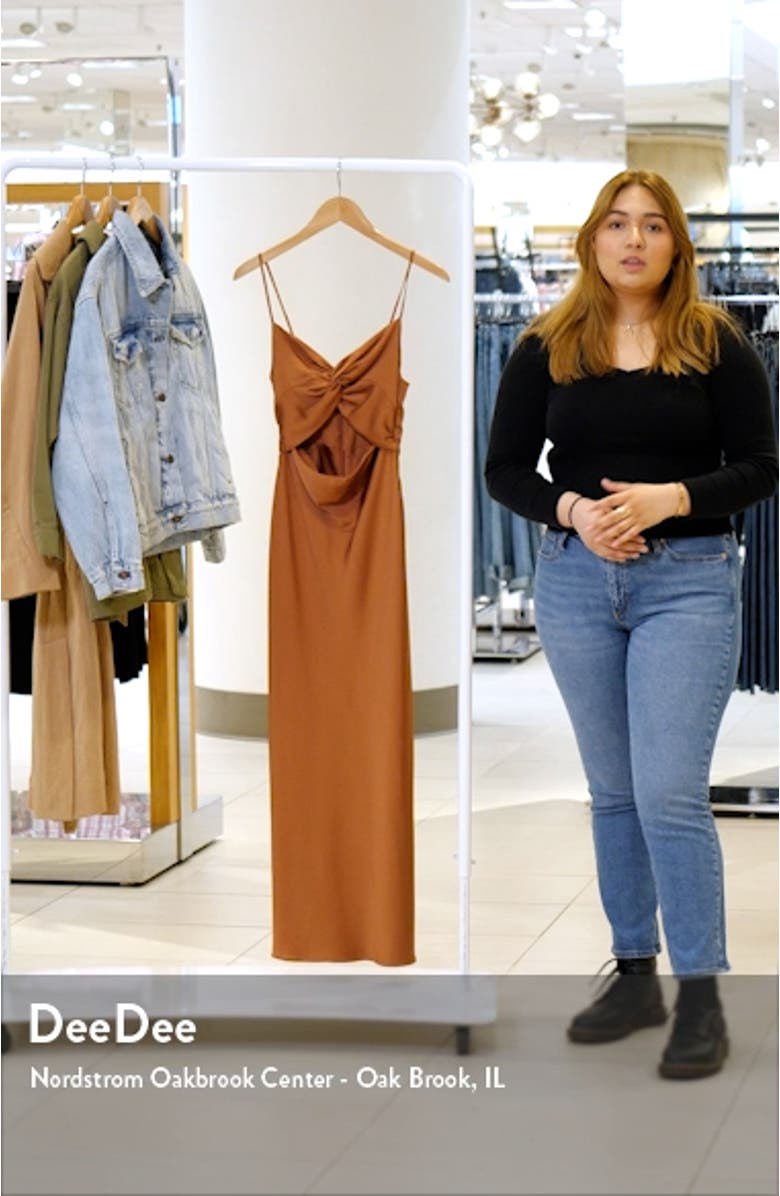 Cutout Twist Front Cocktail Dress, sales video thumbnail