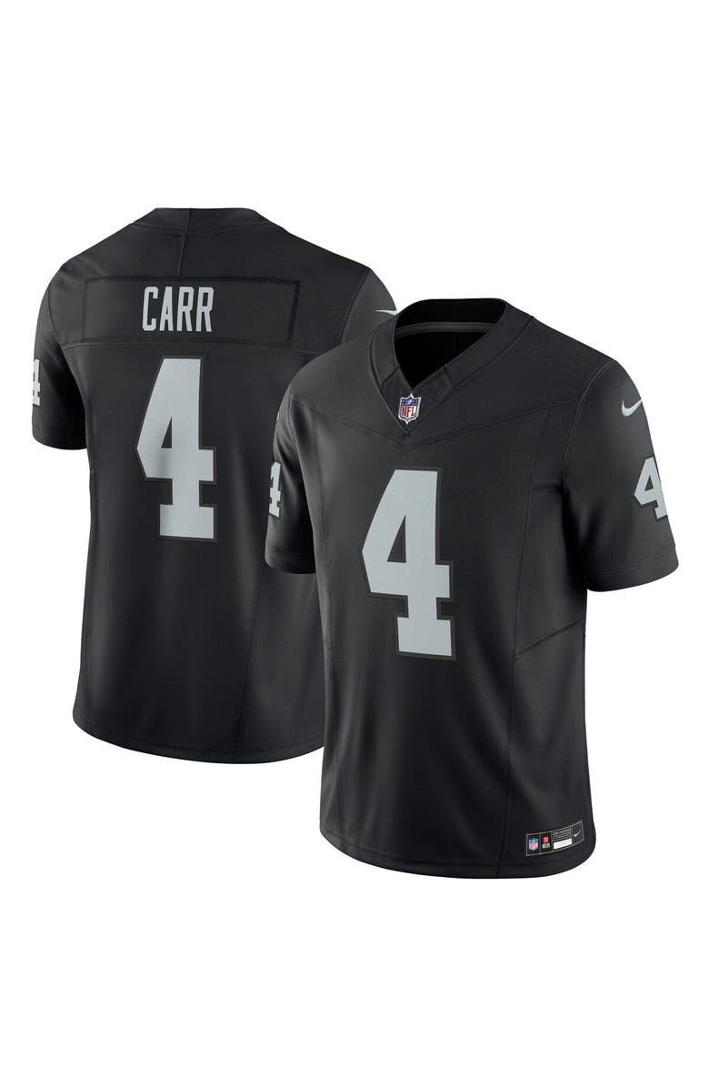 Nike Men's Nike Derek Carr Black Las Vegas Raiders Vapor F.U.S.E. Limited Jersey, Main, color, 