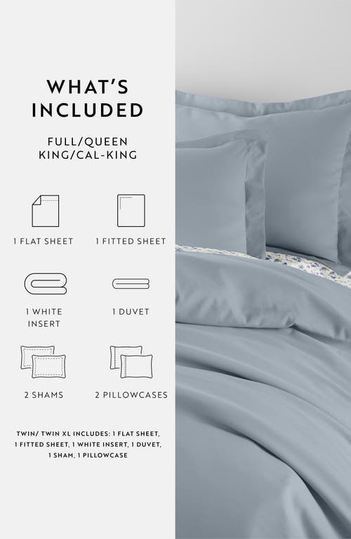 Homespun Bundle Duvet Set In Light Blue