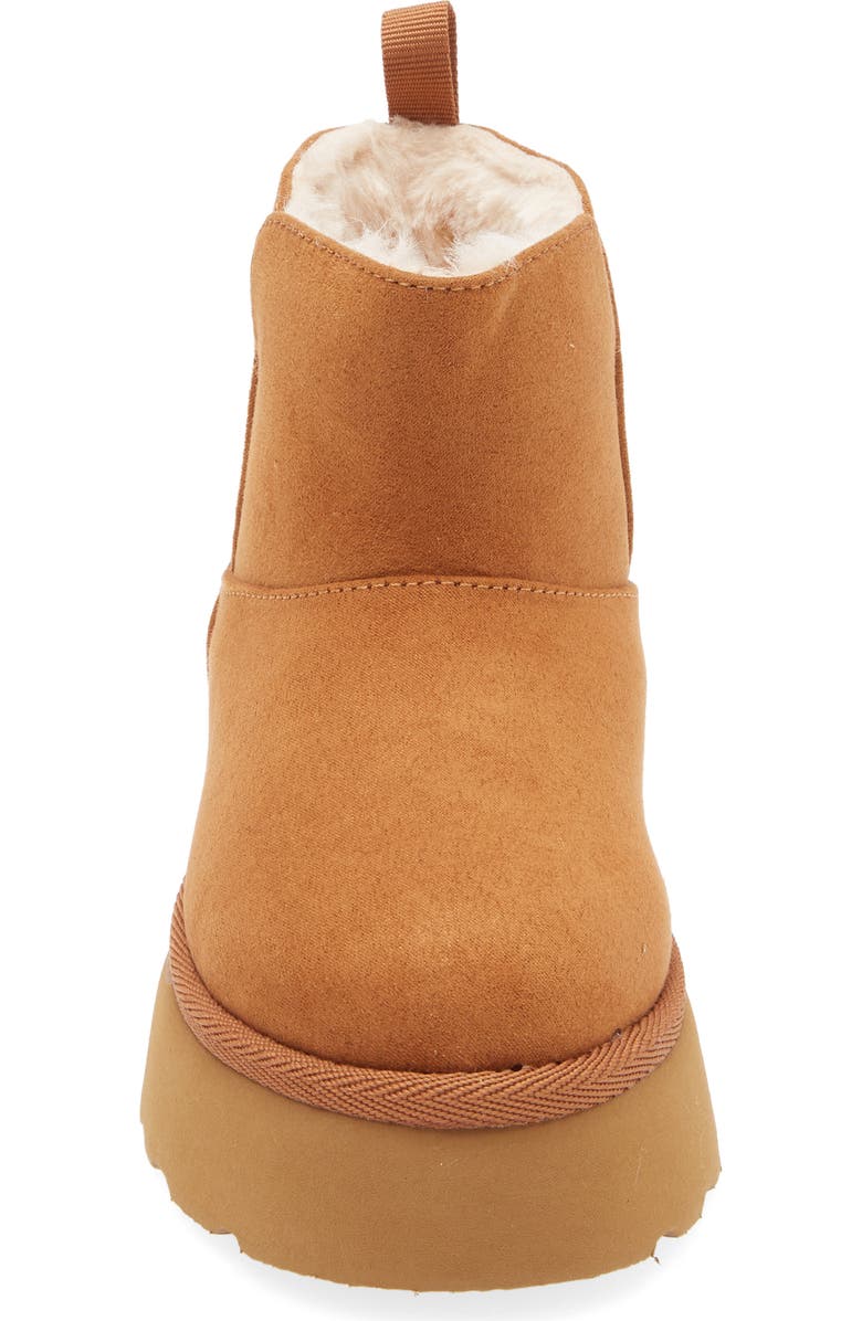 Harper Canyon Kid's Ezra Faux Fur Lined Platform Bootie, Alternate, color, Tan Chestnut