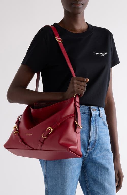 Givenchy Medium Voyou Leather Shoulder Bag In Red