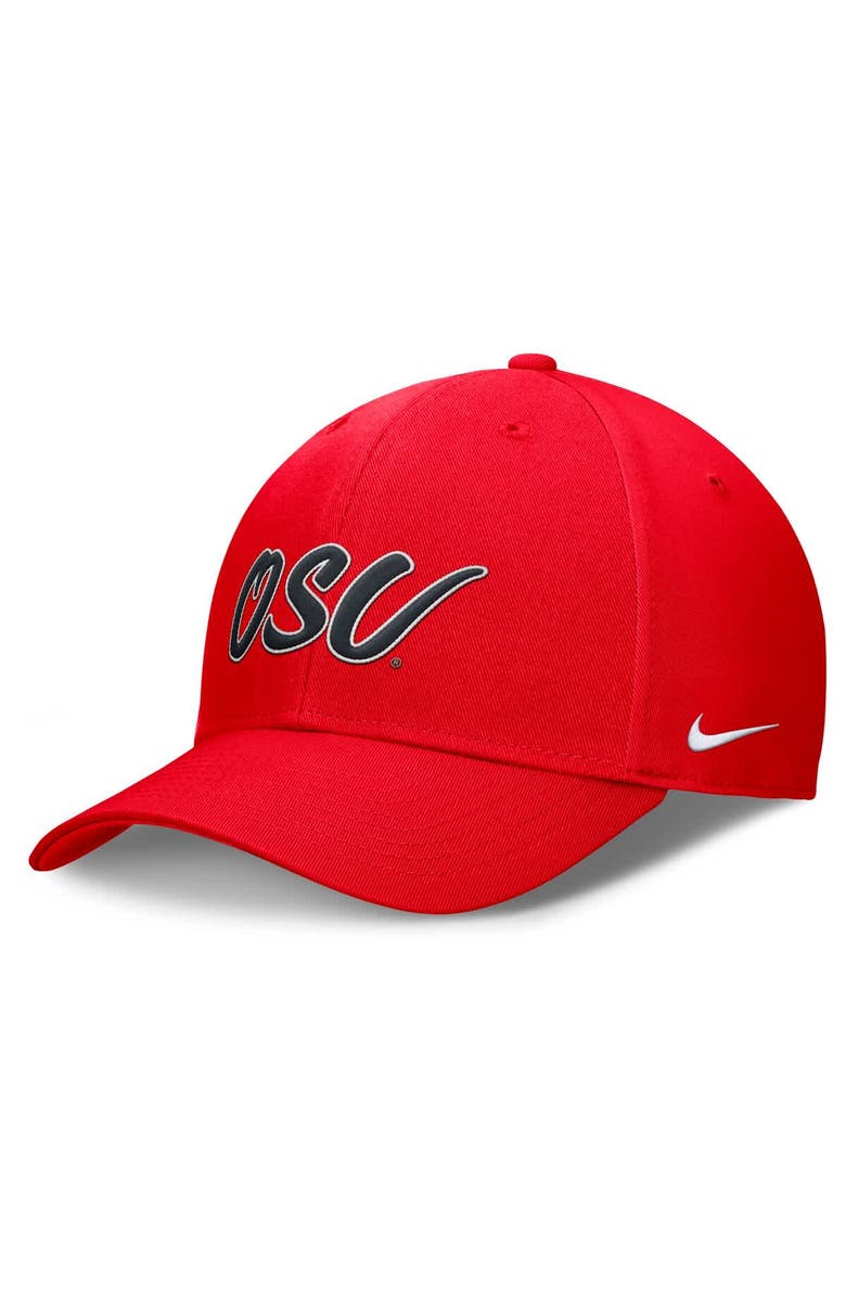 Nike Men's Nike Scarlet Ohio State Buckeyes Club Adjustable Hat, Main, color,