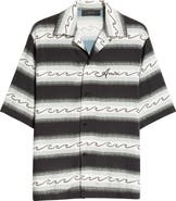 AMIRI Wave Baja Stripe Camp Shirt