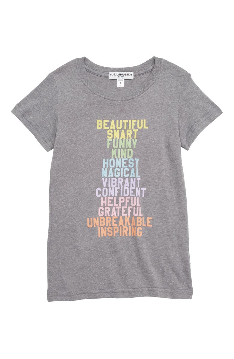 Sub_Urban Riot Beautiful List Graphic Tee, Main, color, 