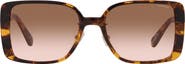 COACH 56mm Gradient Square Sunglasses