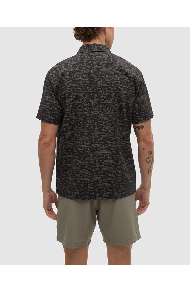 tentree Redwood Pocket Shirt, Alternate, color, Meteorite Black/Palm