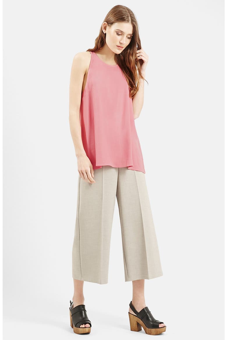 'Milo' Split Back Sleeveless Top (Nordstrom Exclusive), Alternate, color, ROSE