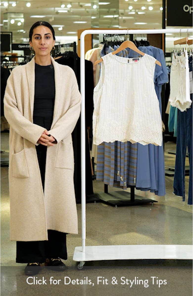 Embroidered Eyelet Sleeveless Top, sales video thumbnail